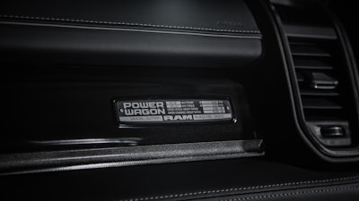2021 Ram Power Wagon 75th Anniversary Edition dashboard badge