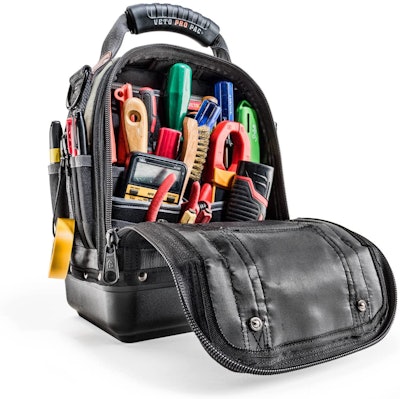 The Veto Pro can hold more tools thanks to more pockets and no laptop sleeve.