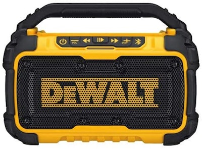 DeWalt jobsite bluetooth speaker