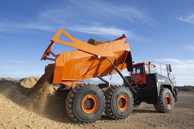 Doosan debuted two new ADTs at ConExpo 2020, the DA30-5 and DA45-5 (shown). The DA45-5 started as a DA40 and was upgraded to handle a 45-ton payload. Both trucks come with active payload measuring as standard. The DA45-5 has 500 horsepower and an empty weight of 66,359 pounds. The DA30-5 has 375 horsepower and an empty weight of 50,707 pounds.