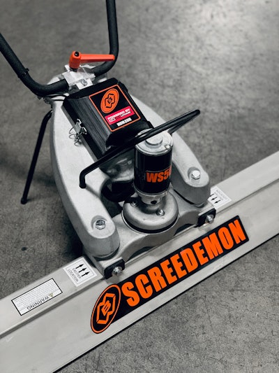 electric MBW ScreeDemon vibratory wet screed
