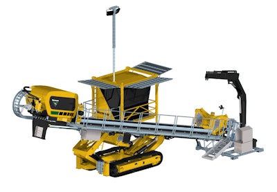 An early image of the Vermeer electric horizontal directional drill, purchased from Netherlands-based Normag.