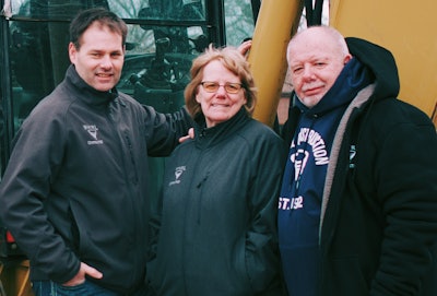 Jim Davis with parents Terry and Jim Davis Sr.