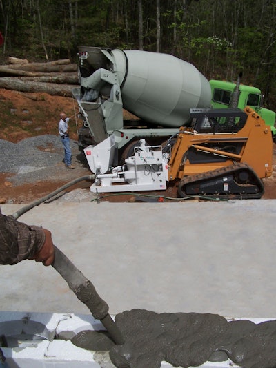 Blastcrete’s RD6536 Skid Steer Pump attachment