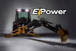 John Deer e-power electric backhoe