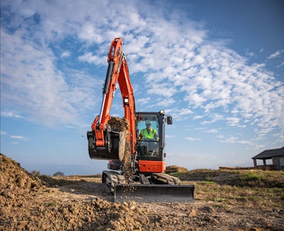 Kubota KX057-5 compact excavator