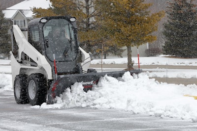SnowEx oscillating skid steer mount