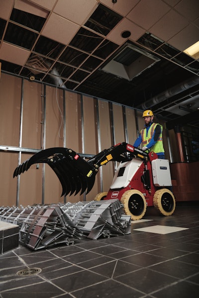 Toro grapple bucket attachment