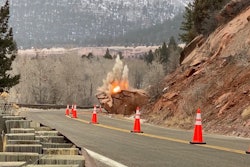 Colorado DOT boulder explosion