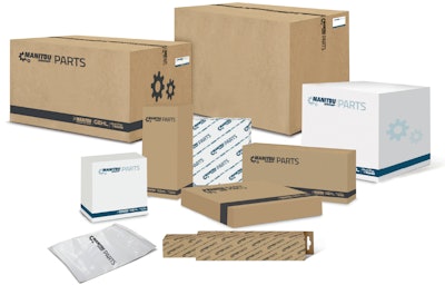 boxes and other packaging for Manitou parts