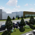 rendered image of volvo construction equipment's new training center