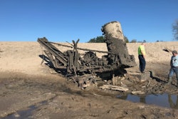 When the Edenville Dam broke in May, it revealed this long-lost steam shovel, which has since been rescued and is being restored.