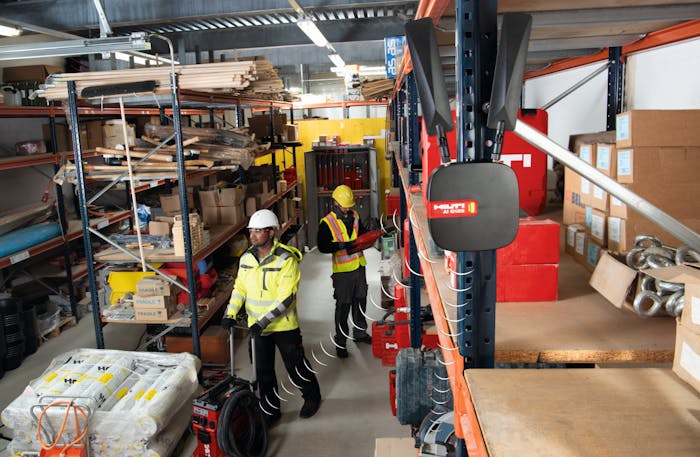 Hilti ON!Track 3.0 in warehouse