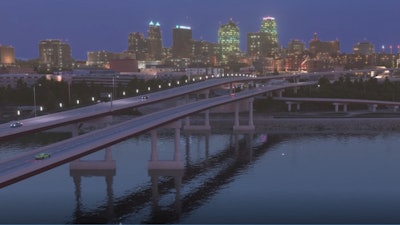 A rendering of the future Buck O'Neil Bridge in Kansas City.