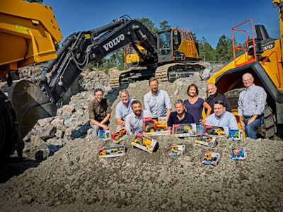 volvo construction equipment with volvo toys