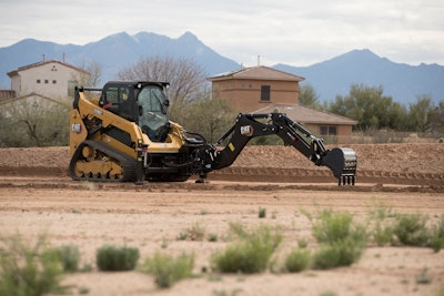 cat 259d3 ctl with backhoe smart attachment