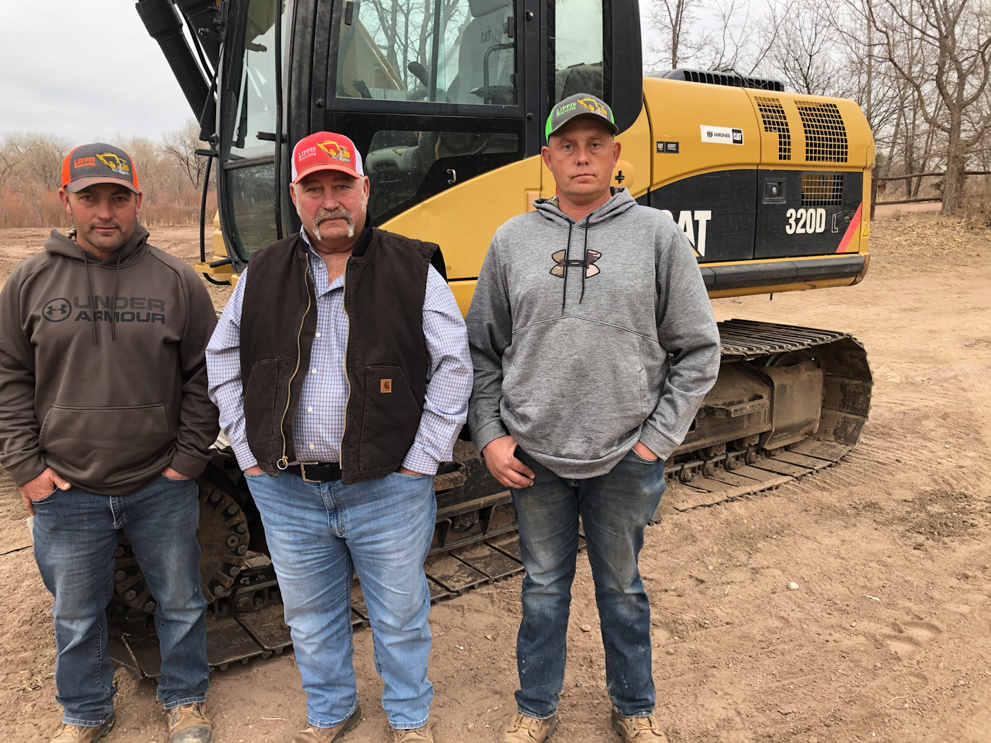 From left, Anthony and Ray Lippis and Jerome 'Woody' Woodward