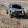 The Hyundai Santa Cruz shown above looks like a compact truck while off-roading. Photos below make it look like a crossover with a small bed. Hyundai says it's neither. Either way, there could be some fleet appeal here given its power, versatility and convenient size.