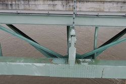 Bridge crack seen in drone footage