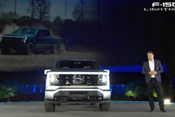 Ford CEO Jim Farley praised his company's first electric F-150 last night during its reveal. 'It hauls ass and tows like a beast,' he said.