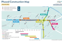 A map of Columbia, S.C.'s Carolina Crossroads project