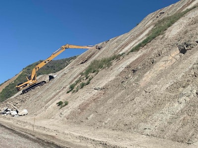 Skanska Wildlife Crossing Long Reach Excavator