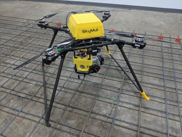 SkyMul SkyTy on rebar mat