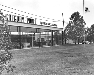 An historical photo of Gregory Poole's Raleigh facility.