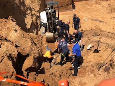 Asheville trench rescue