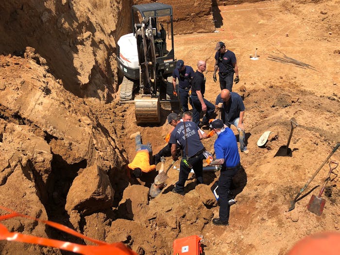 Asheville trench rescue