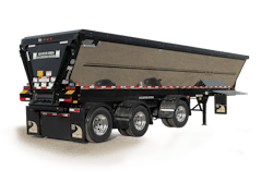 Trail King’s new bottom trailer can empty a load in one revolution or less.