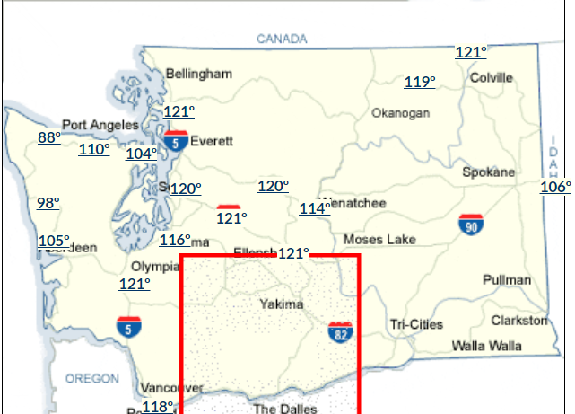 Washington heat road buckle map
