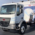 The medium-duty Peterbilt 220EV is aimed at inner-city and local pickup/delivery applications.