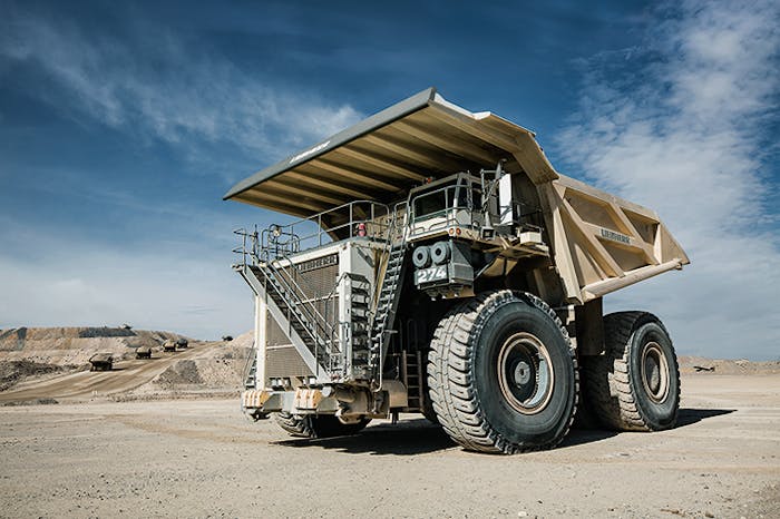 liebherr launch mining truck