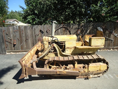 Case Terratrac 320 before restoration