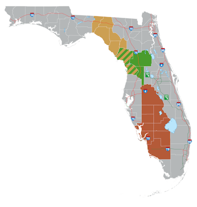 Florida toll roads map proposed