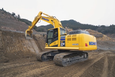 Komatsu PC210LC excavator