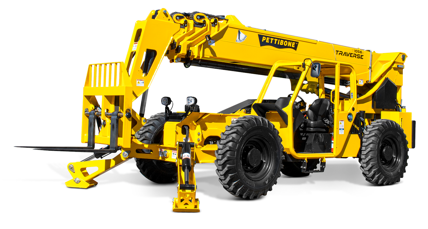 Sliding boom on Pettibone's new T1056X telehandler | Equipment World