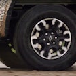 Screenshot of the wheel on the new 2022 Chevy Silverado ZR2. More intriguing is the roar coming from under the hood.