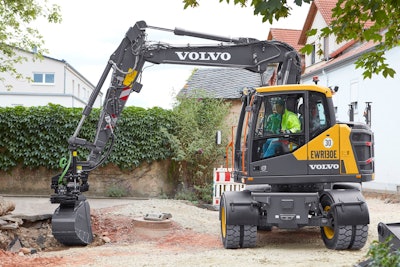 Volvo EWR130E wheeled excavator
