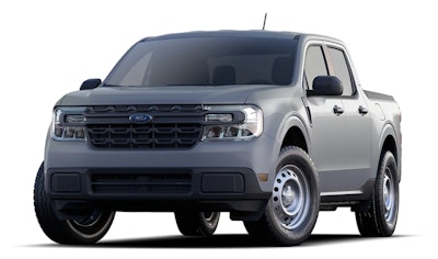 The 2022 Ford Maverick compact hybrid pickup hit 100K pre-orders, Ford CEO Jim Farley tweeted this week. The XL trim model, shown here, starts at $39,995 before delivery.