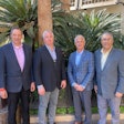 Left to right, Chris Nielsen, Allu project manager; Robert Cycon, Bejac vice president; Ron Barlet, Bejac president; and Edison Rocha, Allu vice president of distribution.