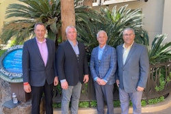 Left to right, Chris Nielsen, Allu project manager; Robert Cycon, Bejac vice president; Ron Barlet, Bejac president; and Edison Rocha, Allu vice president of distribution.