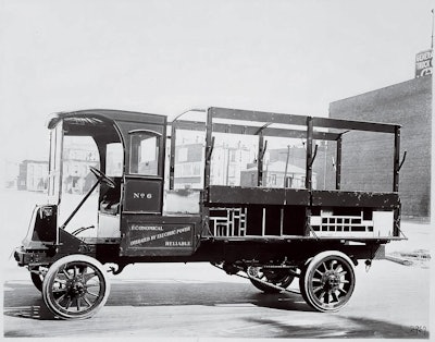 General Motors introduced commercial electric trucks, like this one, over 100 years ago according to Smithsonian Magazine.