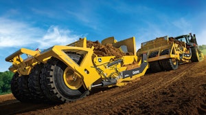 John Deere towed scraper