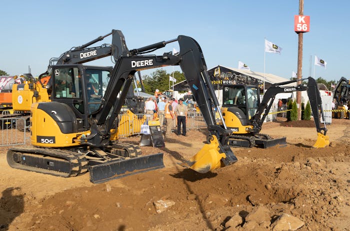 deere equipment at utility expo