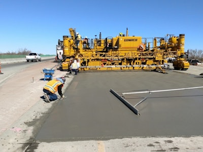 Paving Pete Domenici highway New Mexico