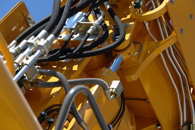 excavator close up