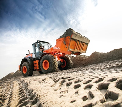 Hitachi ZW220-6 wheel loader dirt