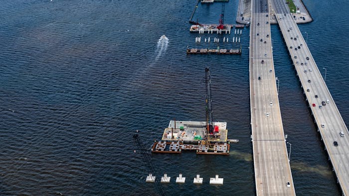 Howard Frankland Bridge construction Tampa